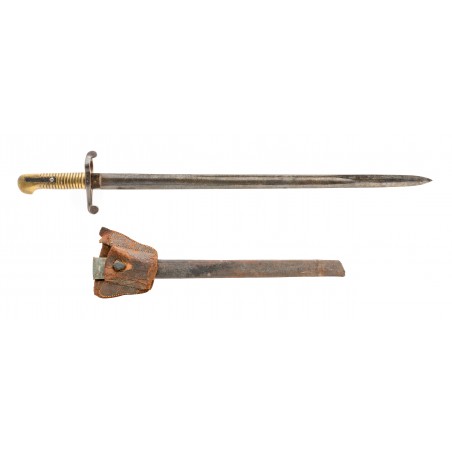 1863 SPENCER NAVY RIFLE BAYONET WITH SCABBARD & FROG (MEW3897)