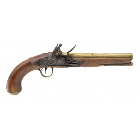 W. Ketland brass barrel flintlock pistol .60 caliber (AH8654) CONSIGNMENT
