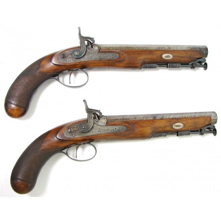 Pair of Percussion Travelers pistols  (AH2780)