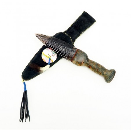 Donald Two Deer Obsidian Dagger (K1585)