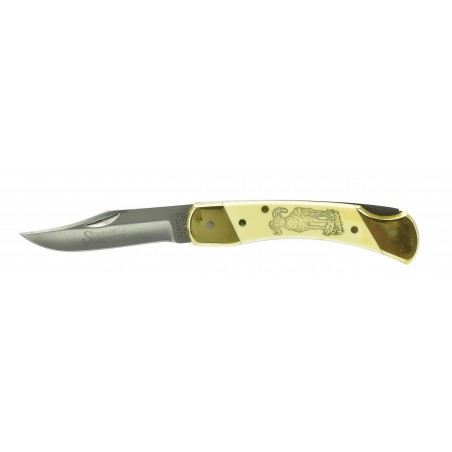 Schrade SC507 Scrimshaw Lookback Knife and Pouch (K2156)