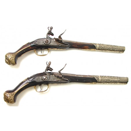 Flintlock Horsemans pistols, fine pair made for the Turkish market.  (AH2895)