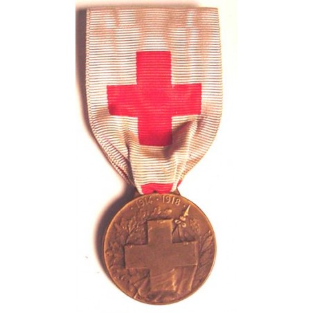French Medal - 1914-1918 Red Cross War Medal  (MM27)