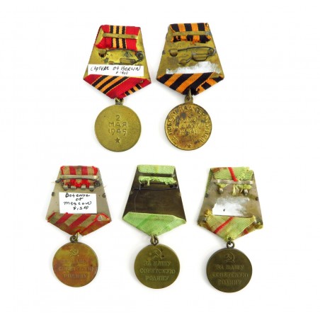 Soviet WWII Variation 1 Defense and Victory Medals (MM1001)