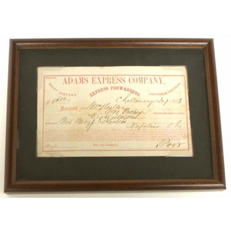 Adams Express Document  (MM343)