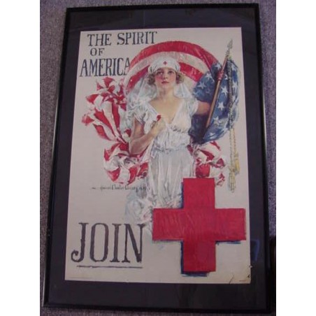 The Spirit Of America Join Red Cross Poster  (MM119)