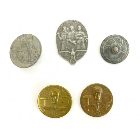 Five Assorted Nazi Tinnies (MM798)