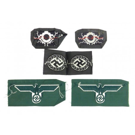 Reproduction Nazi Cap Patches and Breast Eagles (MM788)
