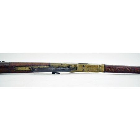 Indian Tacked Hide Wrapped Winchester 1866 Saddle Ring Carbine (W7742)