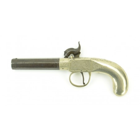 All Metal British Box Lock .34 Caliber Pistol with Turnoff Barrel (AH4296)