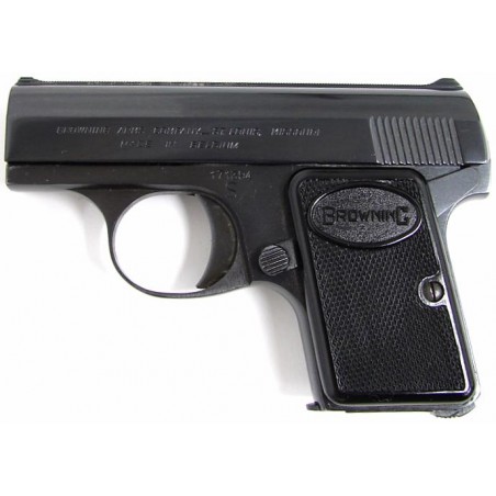 Browning Baby Auto .25 Auto caliber pistol. Belgian made pocket pistol. Slide has been refinished, gun looks mint. (pr8297)
