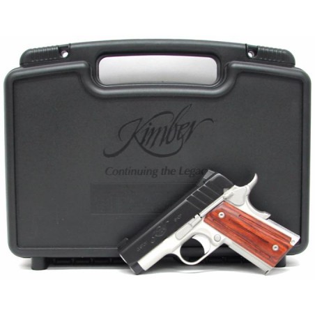Kimber Aegis II 9mm Para caliber pistol with thin wood grips and 2-tone finish. New. (pr8414)