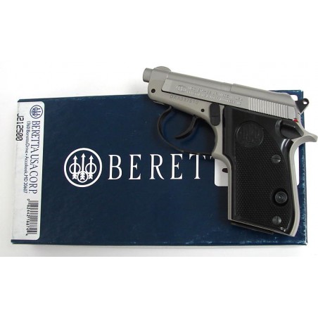 Beretta 21A .22 LR caliber pistol. Stainless steel model. Like new with box. (pr8668)