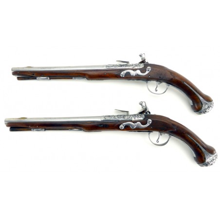 Pair of Continental Saddle Pistols (AH3452)