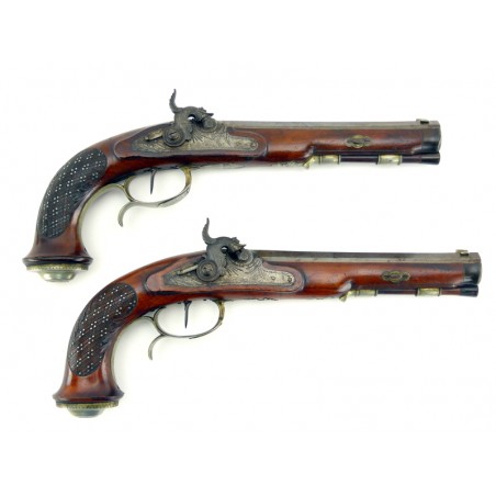 Pair of Officer .50 caliber pistols (AH3450)