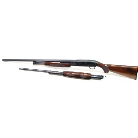 Winchester 12 28 gauge shotgun. Factory engraved Winchester Model 12 two barrel set in 28 gauge. Extremely fin (W5757)