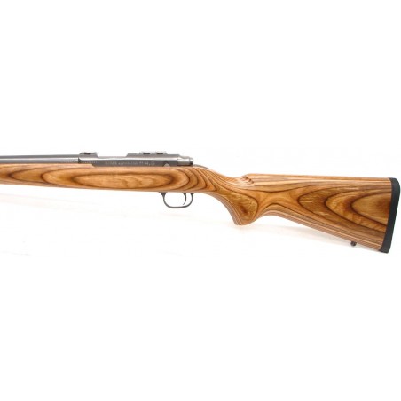 Ruger 77/22 .22 WMR caliber stainless bolt action rifle with laminated stock. Very good condition. (r8160)