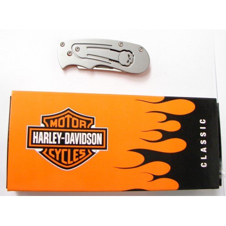 Harley Davidson 13300 Skull Gunmetal Wharncliffe Money Clip ( K1265 )