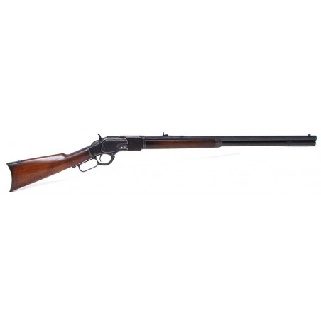 Winchester model 1873 38-40 caliber rifle. Manufactured approximately 1890. Bore is mostly bright and rates very good (W4461)