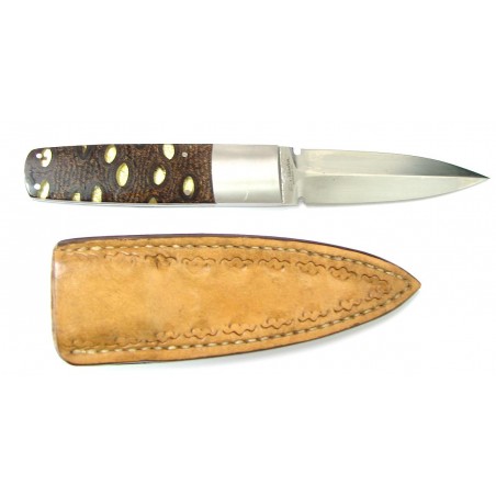 Ron Gaston Palm Banksia Pod with Gold Mylar underlay Boot Knife  (K1407 )
