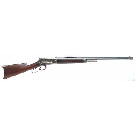 Winchester 1886 .33 caliber rifle. Good condition with very good wood. Has filled hole in receiver. (w2469)