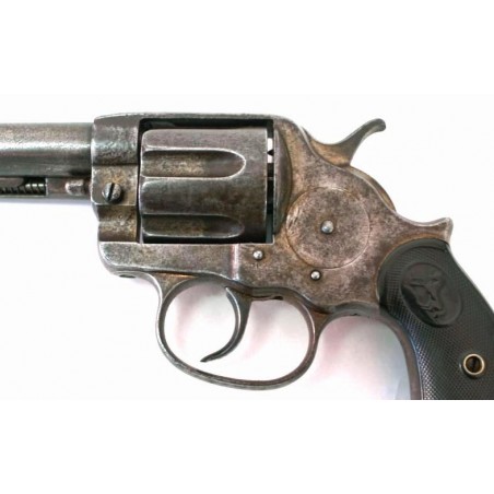 Colt 1878 D.A. .44-40 caliber revolver with 4 3/4 barrel. Old nickel finish. Manufactured 1884. Serial number 13xxx. (c1648)