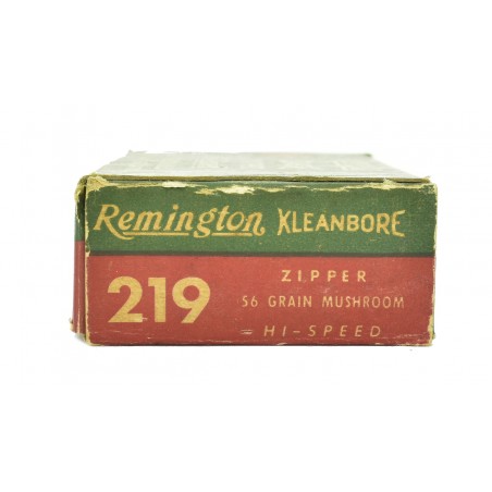 Remington Kleanbore .219 Zipper Hi-Speed 56 GR Mushroom Bullet Ammunition (MIS
