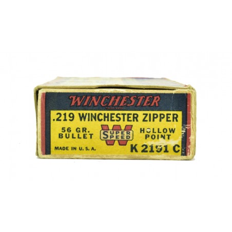 Winchester .219 Zipper 56 Gr. HP Super Speed Ammunition (MIS1232)
