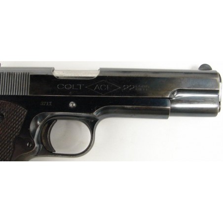 Colt Ace .22 LR caliber pistol. Pre-war Ace with excellent bore. 37xx serial number range. Very good condition. (c5284)