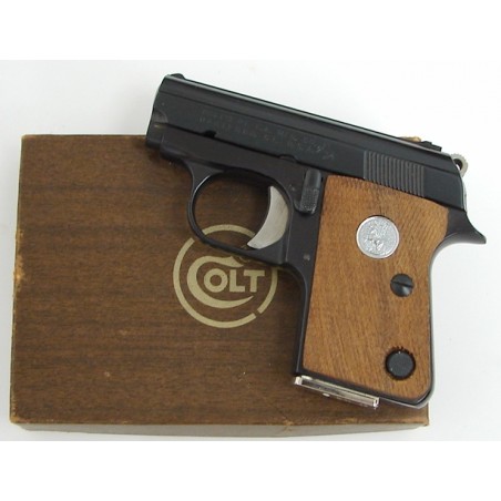 Colt Junior .25 Auto caliber pistol. 1960s vintage pocket pistol in excellent condition with box. (c5451)