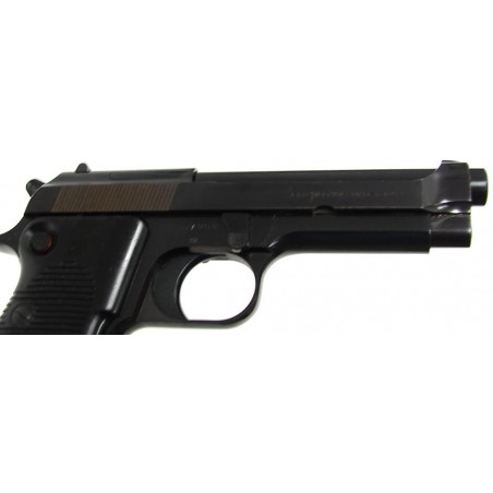 Beretta 1951 9mm caliber pistol. Early commercial model with box. Shows some pitting on slide, otherwise very good. (pr7378)