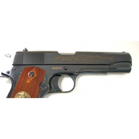 WW I Battle of Chateau-Thierry Colt 1911 .45 ACP caliber pistol, 1967 issue. (COM1388)