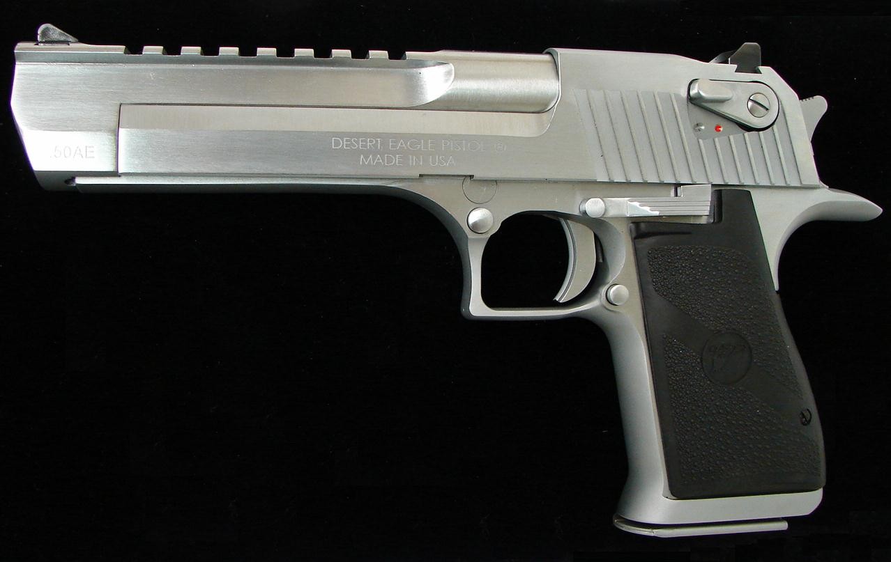 Magnum Research Desert Eagle 50 Ae Brushed Chrome Ipr22549 New