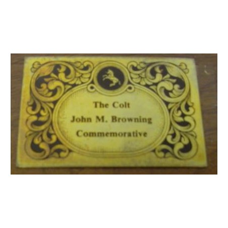 John M. Browning Colt Government commemorative 1981 issue. (com408)