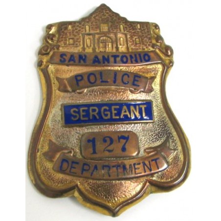 San Antonio Police Department Sergeant Badge number 127. (mm277)