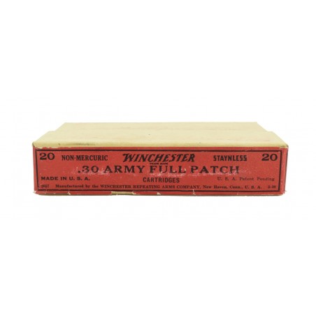 Winchester .30 Army Full Patch Box of Ammunition (MIS1195)