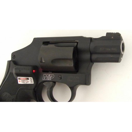 Smith & Wesson M&P 340 .357 Magnum caliber revolver. Hammerless model with night sight and laser grips. New. (pr11372)