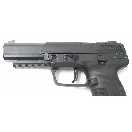 FN Five-Seven 5.7x28 mm caliber pistol. All black gun with low profile sights. New. (PR17049)