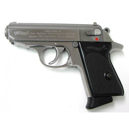 Walther PPK 380 ACP caliber pistol. Stainless steel model made by S&W. Excellent condition. (PR17473)
