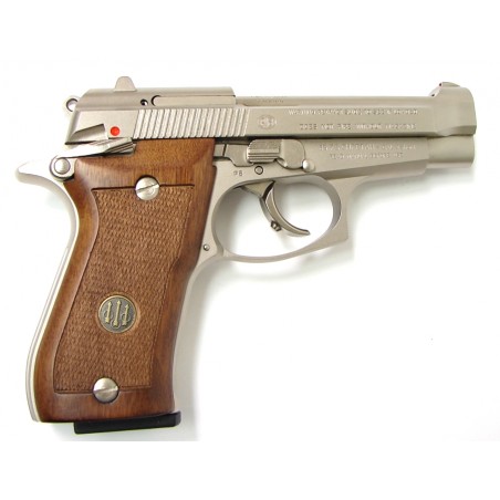 Beretta 85 FS .380 ACP caliber pistol. Nickel plated 8-shot model. In excellent condition. (PR18176)