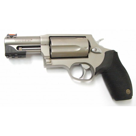 Taurus 410 .45 LC / 410 gauge revolver. All stainless steel model with 3" barrel and rail. Excellent condition. (PR20369)
