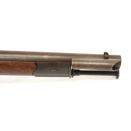 Swiss 1851 sharpshooters rifle converted to 1867 Millbank-Amsler breech loading single shot with bayonet. Overall very good plus (al2330)