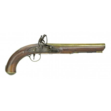 British Brass Barrel Flintlock Pistol (AH5352)
