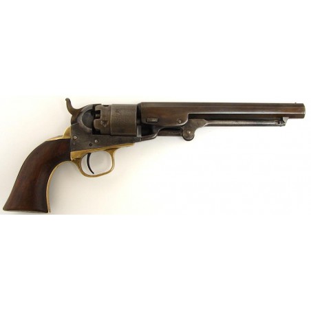 Colt Pocket Navy .36 caliber revolver with 6 1/2 barrel, very good grips, matching numbers and fair cylinder scene. Excellent m (c4654)