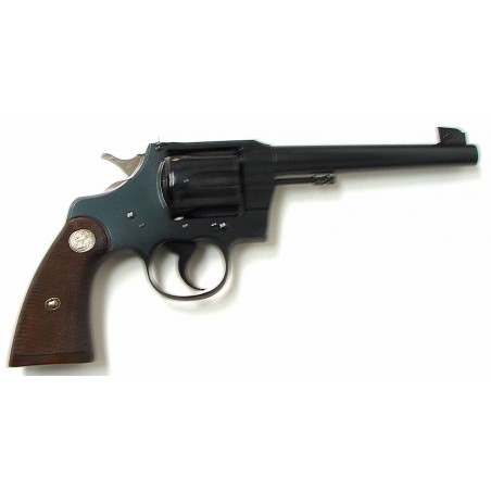 Colt Officers Target .38 Special caliber revolver. Early post-war officers model target made in 19148. Excellent condition with  (C7491)