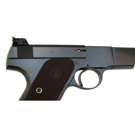 Colt Woodsman Match Target .22 LR caliber pistol. Pre-war match target with correct magazine, excellent bore. Has the Colt plast (C6475)