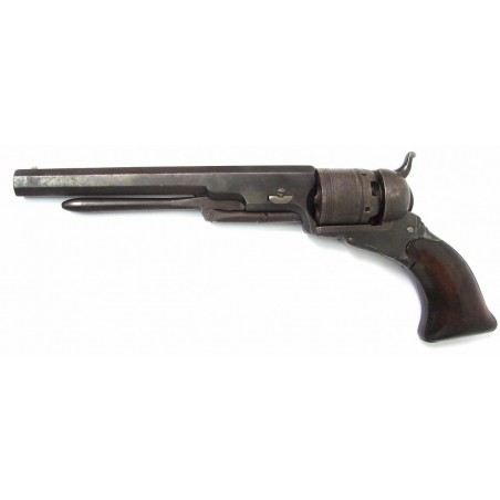Colt No. 5 Texas Paterson revolver with loading lever. Very rare. Serial number 139. 7 1/2" barrel gun with a round back cylinde (C8902)