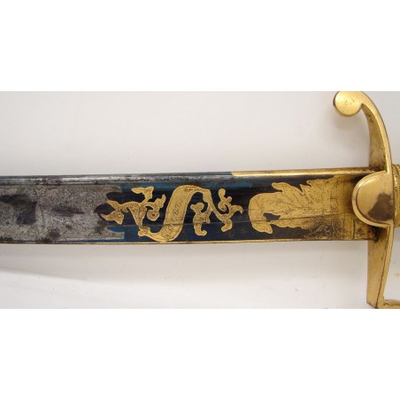Beautiful British Georgian Period Horsehead sabre. The horsehead hilt is very finely details showing the veins in the horses fac (sw892)