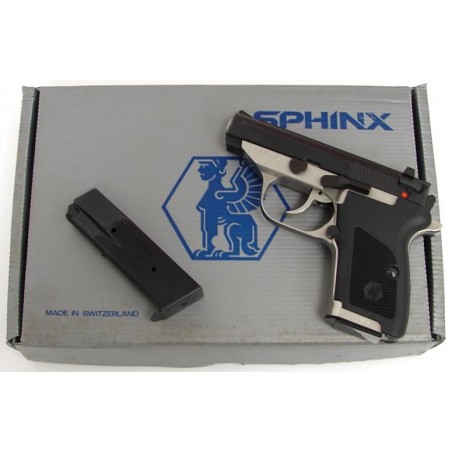 Sphinx AT380 .380 Auto caliber pistol. Premium grade Swiss made pocket pistol with manual safety. Like new with box, papers and  (pr10058)