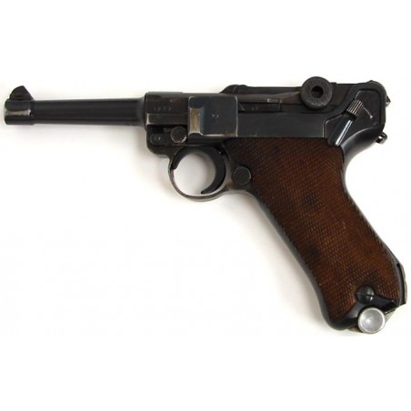 42 Code Mauser-Werke P-08 9mm Luger caliber pistol dated 1939. All matching except magazine. Very good bore and excellent grips. (pr11081)